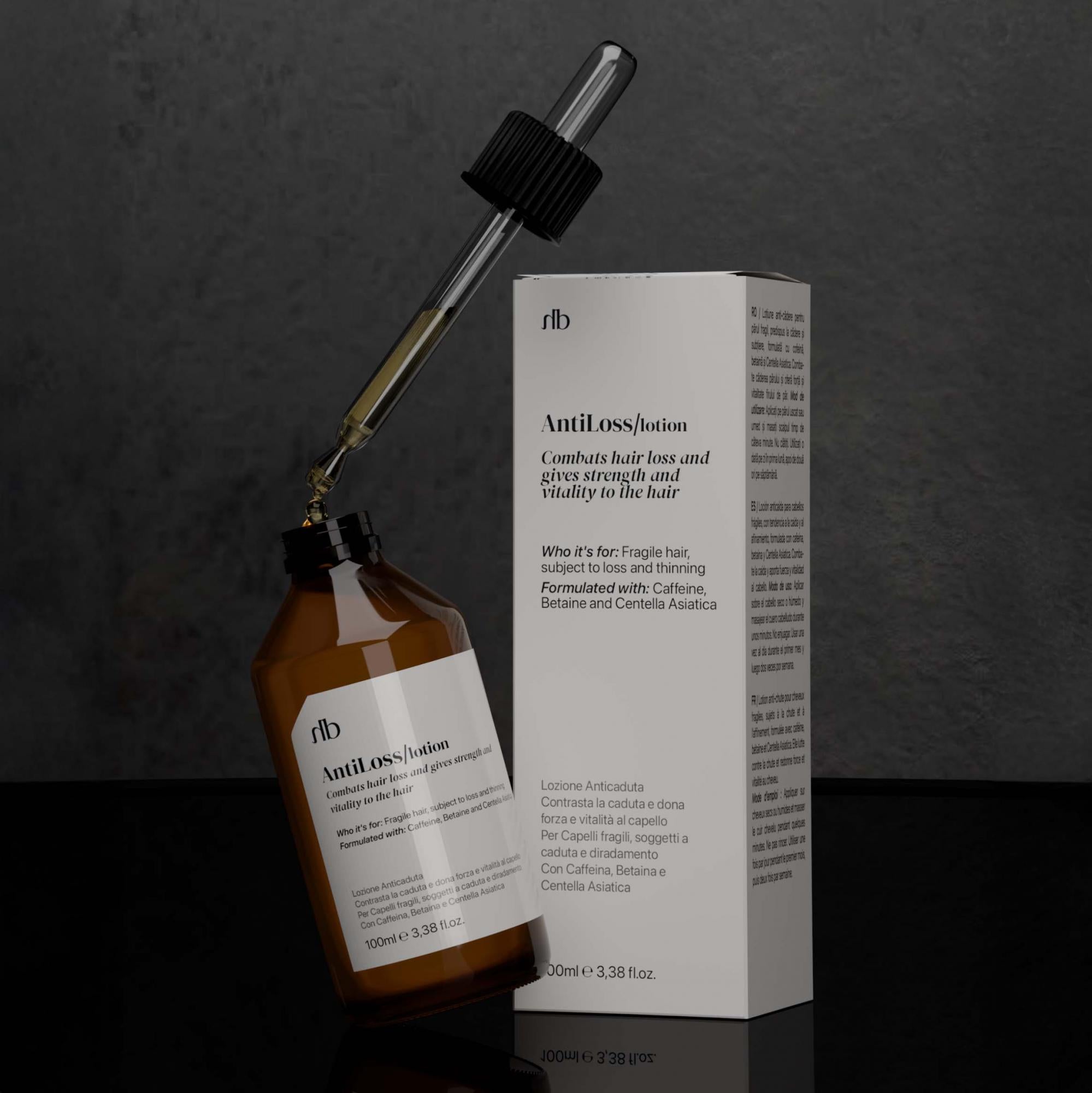 Lotion Antichute Avec Caféine, Bétaïne et Centella Asiatica - 100ml